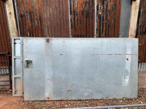 3 LARGE SOLID METAL GATES