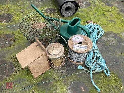 BIRD FEEDERS, WATERING CAN ETC