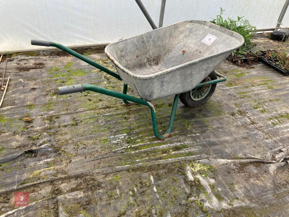 GREY WHEELBARROW