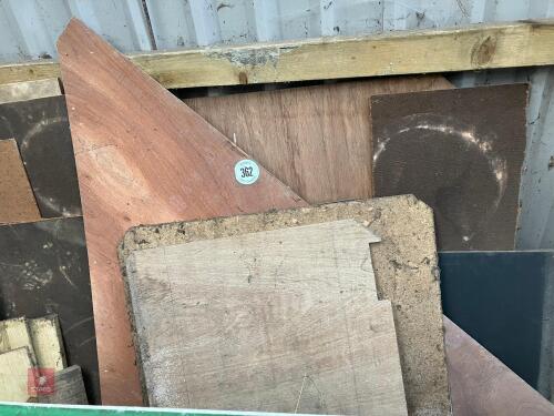 MIXED PLYBOARD, CHIPBOARD AND TIMBER