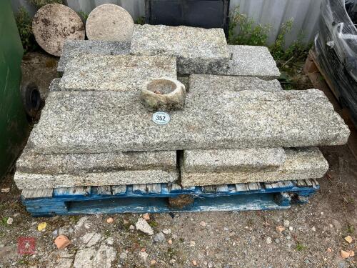 VARIOUS GRANITE SLABS/BLOCKS