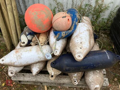 SELECTION OF FLOATING BUOYS