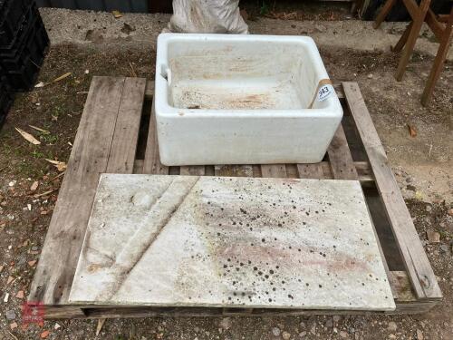 BELFAST SINK AND SLAB