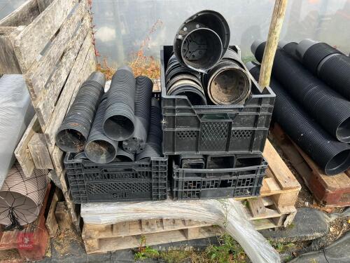 CRATES OF MIXED POTS