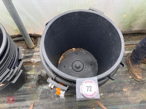 8 X MIXED 45 LITRE POTS