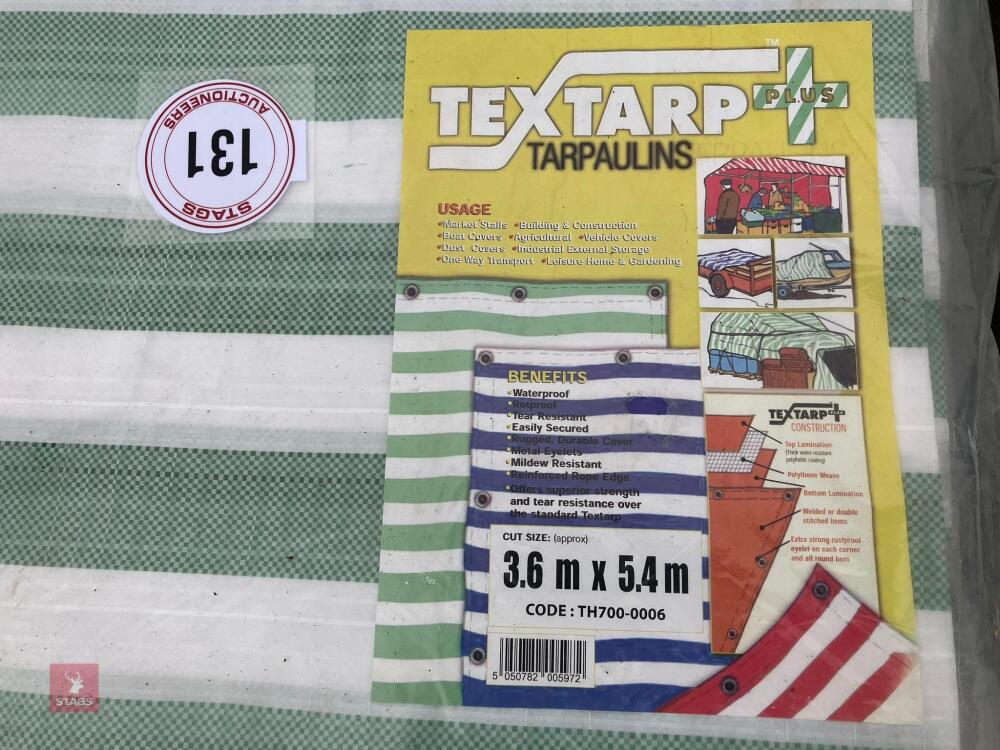 4 X TARPAULINS