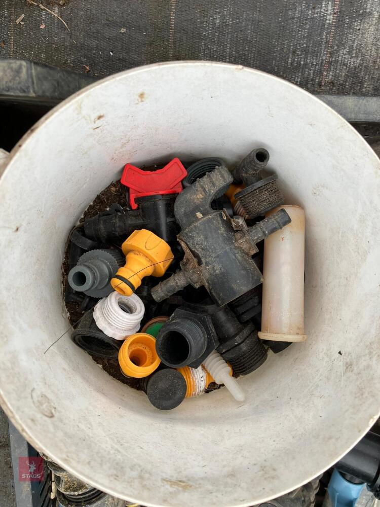 TRAY OF WATER PIPE FITTINGS