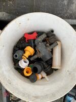 TRAY OF WATER PIPE FITTINGS