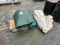 4 MIXED TARPAULINS/SHEETS