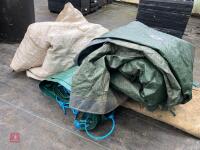 4 MIXED TARPAULINS/SHEETS - 2