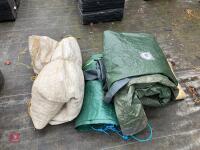 4 MIXED TARPAULINS/SHEETS - 3