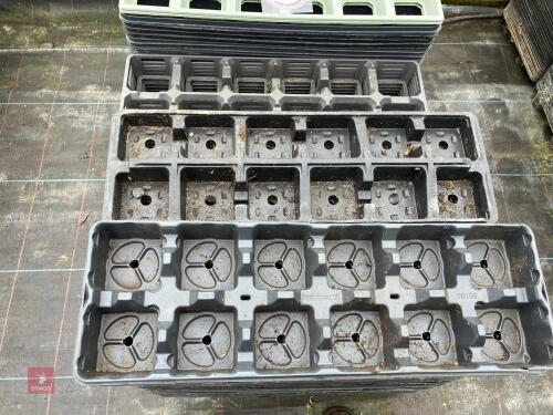 QTY OF NORMPACK 418 POT TRAYS