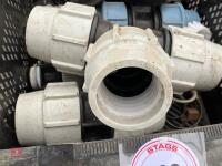 TRAYS OF LARGE PIPE FITTINGS - 2