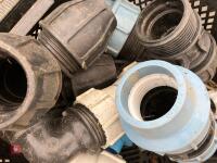 TRAYS OF LARGE PIPE FITTINGS - 3