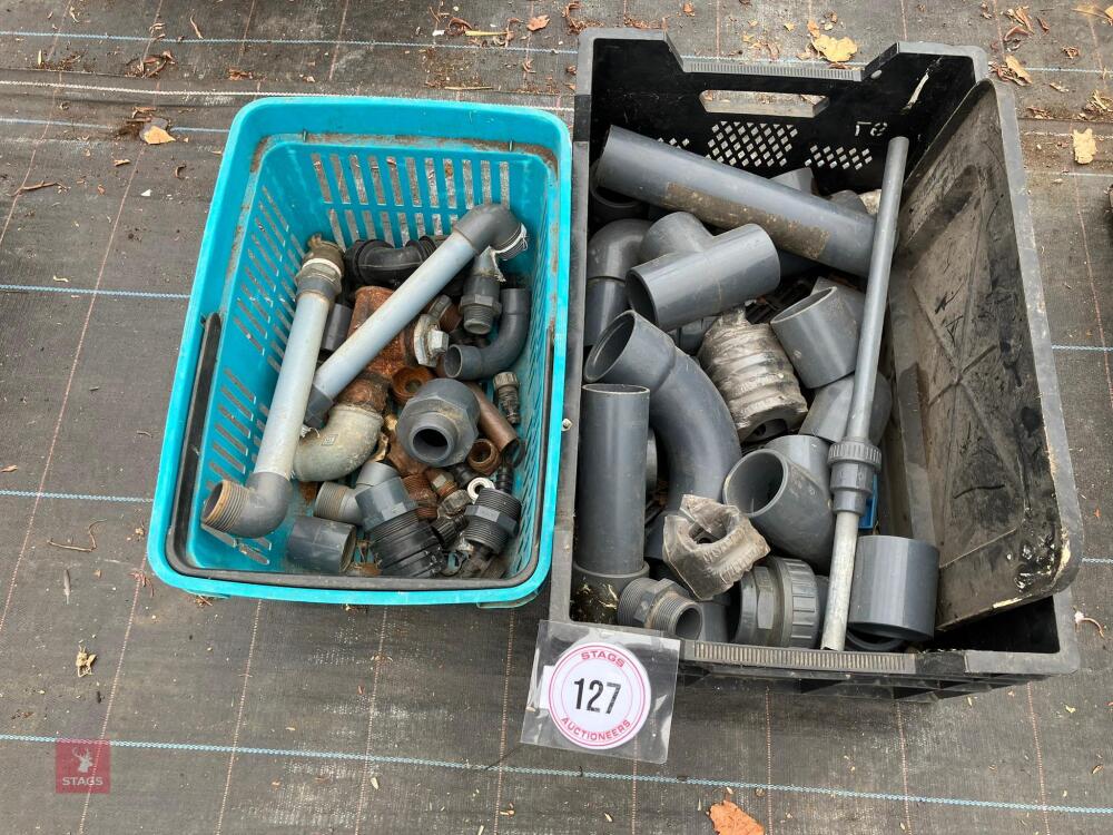 2 TRAYS OF PIPE FITTINGS