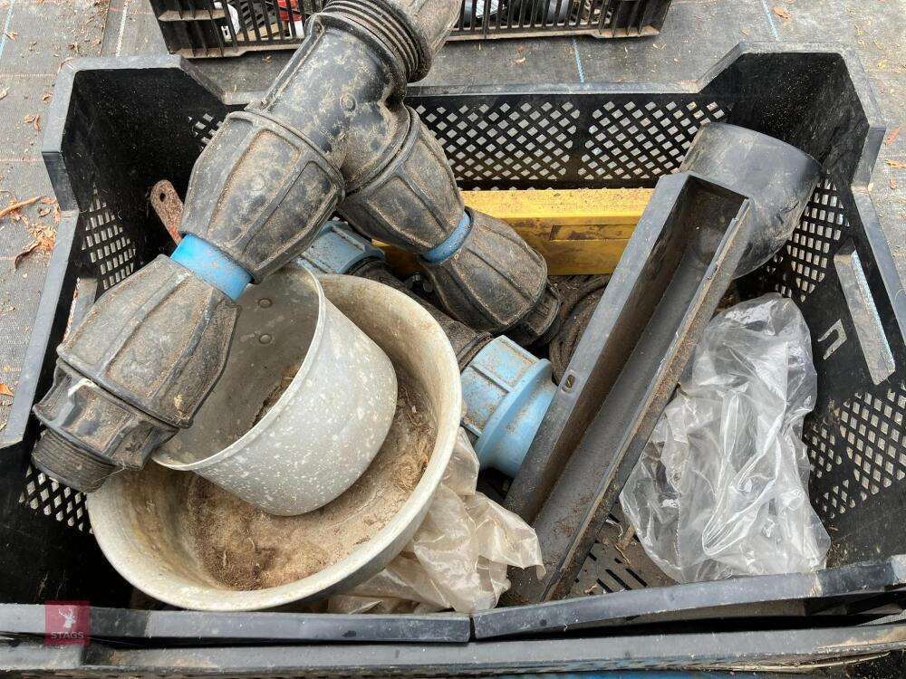 2 TRAYS OF PIPE FITTINGS