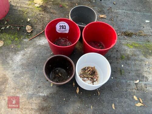 SELECTION OF CERAMIC POTS