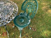 ALUMINIUM PAINTED GARDEN SET - 2