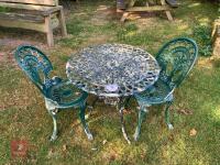 ALUMINIUM PAINTED GARDEN SET - 5
