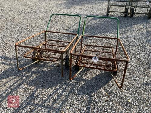PAIR OF PLANT TROLLEY