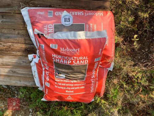 3 BAGS OF SHARP SAND