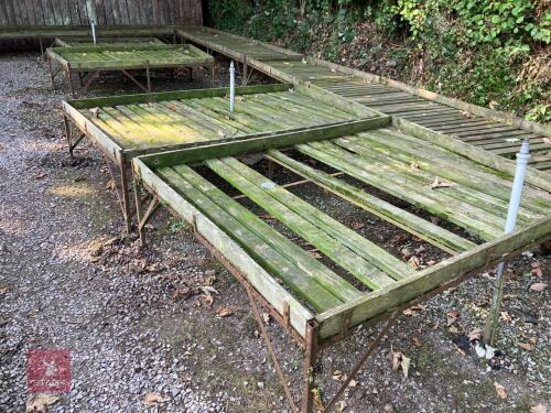 2 NURSERY DISPLAY TABLES