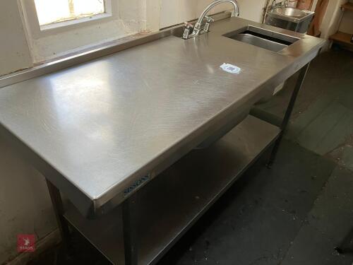 STAINLESS STEEL KITCHEN WORKTOP