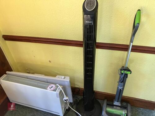 3 INDOOR HEATERS & HOOVER