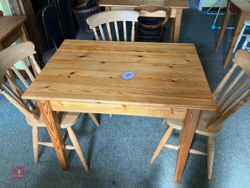 RECTANGULAR TABLE & 3 CHAIRS