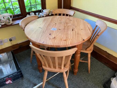 CIRCULAR TABLE & 4 CHAIRS
