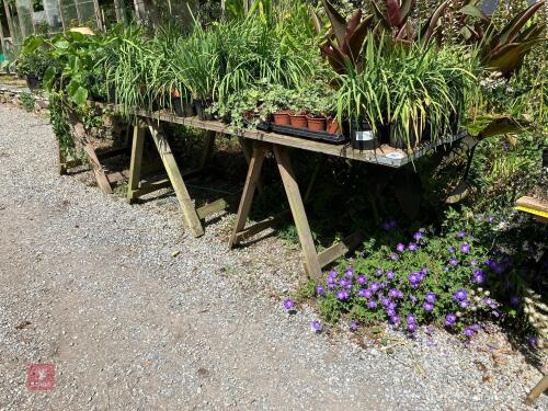 2 TRESTLES DISPLAY TABLES