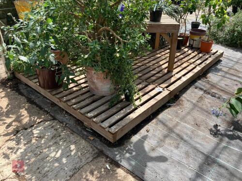 3M X 2M WOODEN RAISED PLATFORM