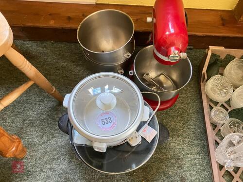ELECTRIC MIXER (S/R), SLOW COOKER & WOK