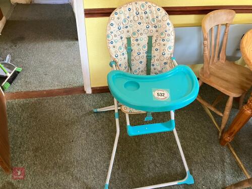 CHLDRENS HIGH CHAIR