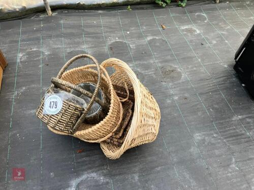 7 WICKER/WOVEN BASKETS
