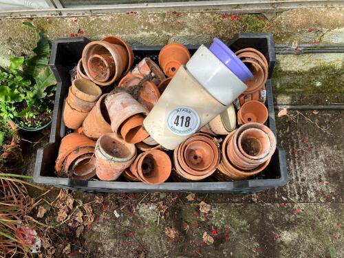 LARGE QTY OF TERRACOTTA POTS