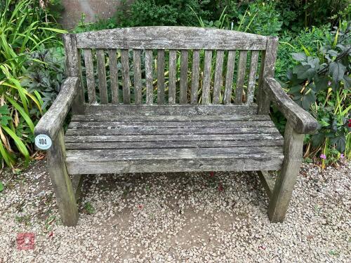4' WOODEN GARDEN BENCH