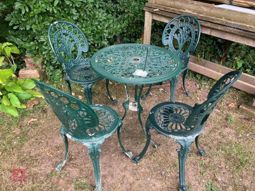 ALUMINIUM PAINTED GARDEN SET