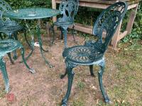 ALUMINIUM PAINTED GARDEN SET - 4