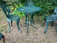 ALUMINIUM PAINTED GARDEN SET - 5