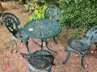 ALUMINIUM PAINTED GARDEN SET - 7
