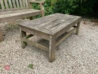 4' WOODEN GARDEN BENCH - 2