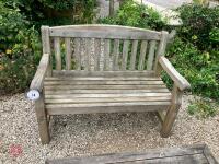 4' WOODEN GARDEN BENCH - 3