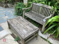 GARDEN BENCH AND TABLE - 2