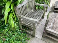 GARDEN BENCH AND TABLE - 5
