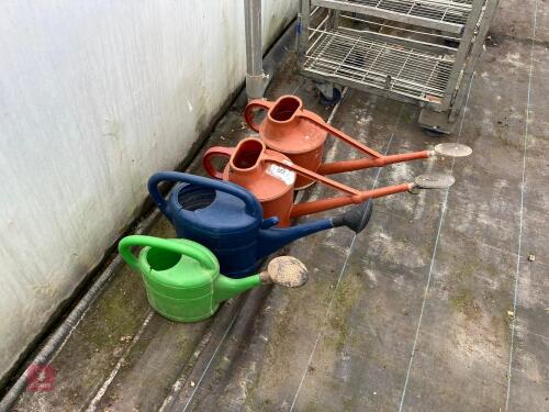 4 WATERING CANS
