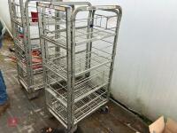 SMALL METAL TRANSPORT TROLLEY