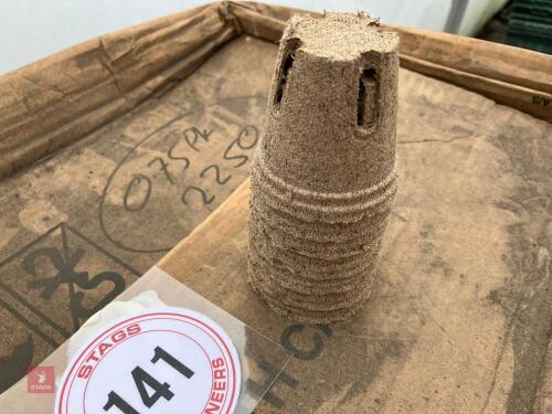 2 BOXES OF 6CM JIFFY POTS