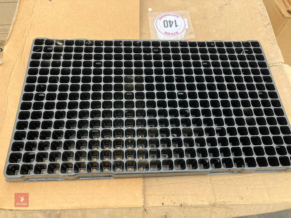 3 BOXES OF PLUG TRAYS