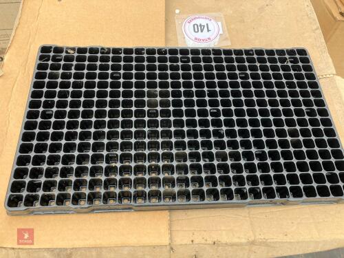 3 BOXES OF PLUG TRAYS